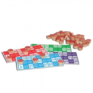 LOTERIA BOLILLAS DE MADERA 24 CARTONES